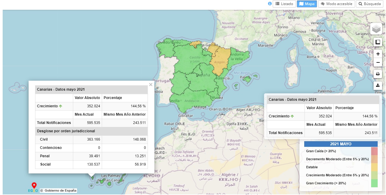 Ejemplo de modulo de información georreferenciada